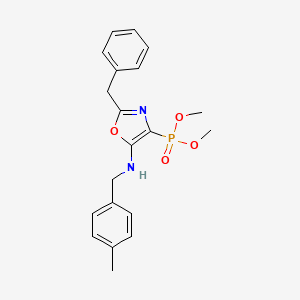 Dimethyl (2-benzyl-5-{[(4-methylphenyl)methyl]amino}-1,3-oxazol-4-YL)phosphonate