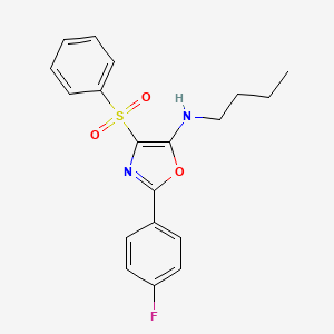 molecular formula C19H19FN2O3S B14992093 N-butyl-2-(4-fluorophenyl)-4-(phenylsulfonyl)-1,3-oxazol-5-amine 