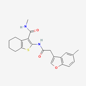 N-methyl-2-{[(5-methyl-1-benzofuran-3-yl)acetyl]amino}-4,5,6,7-tetrahydro-1-benzothiophene-3-carboxamide