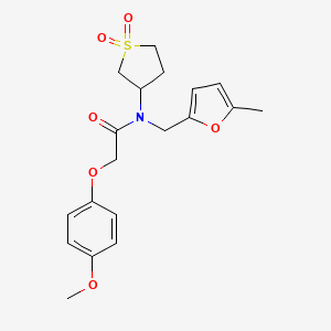 molecular formula C19H23NO6S B14992132 N-(1,1-dioxidotetrahydrothiophen-3-yl)-2-(4-methoxyphenoxy)-N-[(5-methylfuran-2-yl)methyl]acetamide 