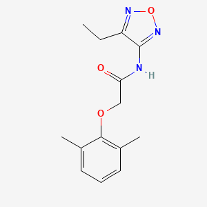 molecular formula C14H17N3O3 B14992155 2-(2,6-dimethylphenoxy)-N-(4-ethyl-1,2,5-oxadiazol-3-yl)acetamide 