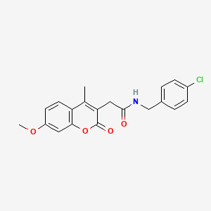 N-(4-chlorobenzyl)-2-(7-methoxy-4-methyl-2-oxo-2H-chromen-3-yl)acetamide