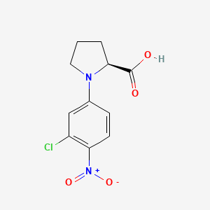 molecular formula C11H11ClN2O4 B1499217 N-(3-Chloro-4-nitrophenyl)-L-proline CAS No. 230642-98-5