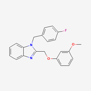 1-(4-fluorobenzyl)-2-[(3-methoxyphenoxy)methyl]-1H-benzimidazole