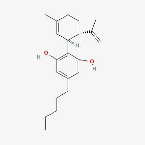 molecular formula C21H30O2 B1499221 1,3-Benzenediol, 2-[3-methyl-6-(1-methylethenyl)-2-cyclohexen-1-yl]-5-pentyl-, (1R-trans)- CAS No. 74219-29-7