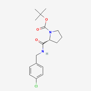 molecular formula C17H23ClN2O3 B1499222 (R)-tert-Butyl 2-((4-chlorobenzyl)carbamoyl)pyrrolidine-1-carboxylate CAS No. 1140495-84-6