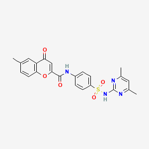 N-{4-[(4,6-dimethylpyrimidin-2-yl)sulfamoyl]phenyl}-6-methyl-4-oxo-4H-chromene-2-carboxamide