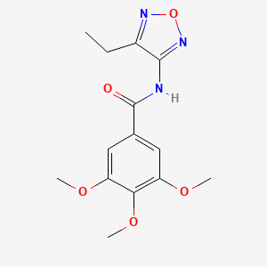 N-(4-ethyl-1,2,5-oxadiazol-3-yl)-3,4,5-trimethoxybenzamide