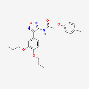 N-[4-(3,4-dipropoxyphenyl)-1,2,5-oxadiazol-3-yl]-2-(4-methylphenoxy)acetamide