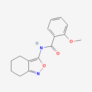 molecular formula C15H16N2O3 B14992311 2-methoxy-N-(4,5,6,7-tetrahydro-2,1-benzoxazol-3-yl)benzamide 