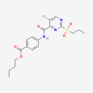 Butyl 4-({[5-chloro-2-(propylsulfonyl)pyrimidin-4-yl]carbonyl}amino)benzoate