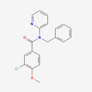 molecular formula C20H17ClN2O2 B14992355 N-benzyl-3-chloro-4-methoxy-N-(pyridin-2-yl)benzamide 