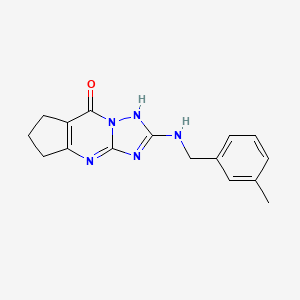 2-[(3-methylbenzyl)amino]-4,5,6,7-tetrahydro-8H-cyclopenta[d][1,2,4]triazolo[1,5-a]pyrimidin-8-one