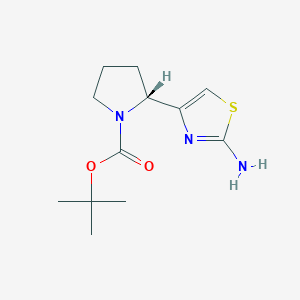 (R)-tert-Butyl 2-(2-aminothiazol-4-yl)pyrrolidine-1-carboxylate