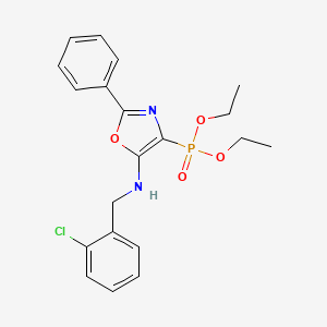 molecular formula C20H22ClN2O4P B14992378 Diethyl {5-[(2-chlorobenzyl)amino]-2-phenyl-1,3-oxazol-4-yl}phosphonate 