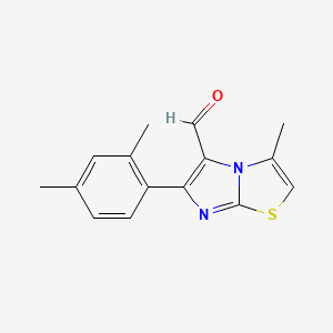 6-(2,4-DIMETHYLPHENYL)-3-METHYLIMIDAZO[2,1-b]THIAZOLE-5-carbaldehyde