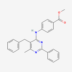 Methyl 4-[(5-benzyl-6-methyl-2-phenylpyrimidin-4-yl)amino]benzoate