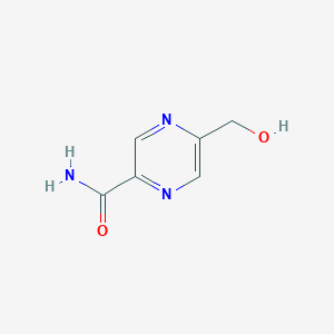 molecular formula C6H7N3O2 B1499252 5-(Hydroxymethyl)pyrazinecarboxamide CAS No. 412277-94-2