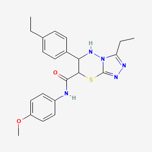 3-ethyl-6-(4-ethylphenyl)-N-(4-methoxyphenyl)-6,7-dihydro-5H-[1,2,4]triazolo[3,4-b][1,3,4]thiadiazine-7-carboxamide