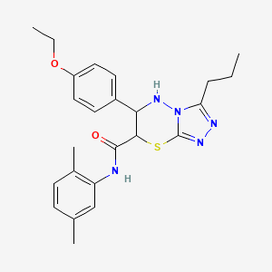 N-(2,5-dimethylphenyl)-6-(4-ethoxyphenyl)-3-propyl-6,7-dihydro-5H-[1,2,4]triazolo[3,4-b][1,3,4]thiadiazine-7-carboxamide