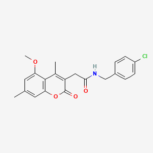 N-(4-chlorobenzyl)-2-(5-methoxy-4,7-dimethyl-2-oxo-2H-chromen-3-yl)acetamide