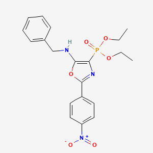 Diethyl [5-(benzylamino)-2-(4-nitrophenyl)-1,3-oxazol-4-yl]phosphonate