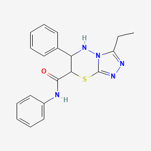 3-ethyl-N,6-diphenyl-6,7-dihydro-5H-[1,2,4]triazolo[3,4-b][1,3,4]thiadiazine-7-carboxamide