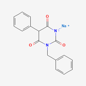 molecular formula C17H13N2NaO3 B1499259 Sodium 1-benzyl-5-phenylbarbiturate CAS No. 94201-48-6
