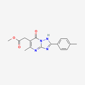 methyl 2-[5-methyl-2-(4-methylphenyl)-7-oxo-1H-[1,2,4]triazolo[1,5-a]pyrimidin-6-yl]acetate