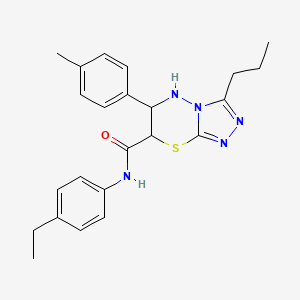 N-(4-ethylphenyl)-6-(4-methylphenyl)-3-propyl-6,7-dihydro-5H-[1,2,4]triazolo[3,4-b][1,3,4]thiadiazine-7-carboxamide