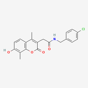 N-(4-chlorobenzyl)-2-(7-hydroxy-4,8-dimethyl-2-oxo-2H-chromen-3-yl)acetamide