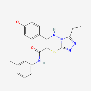 3-ethyl-6-(4-methoxyphenyl)-N-(3-methylphenyl)-6,7-dihydro-5H-[1,2,4]triazolo[3,4-b][1,3,4]thiadiazine-7-carboxamide