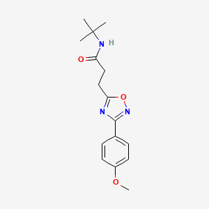 N-tert-butyl-3-[3-(4-methoxyphenyl)-1,2,4-oxadiazol-5-yl]propanamide