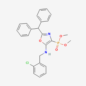 Dimethyl {5-[(2-chlorobenzyl)amino]-2-(diphenylmethyl)-1,3-oxazol-4-yl}phosphonate