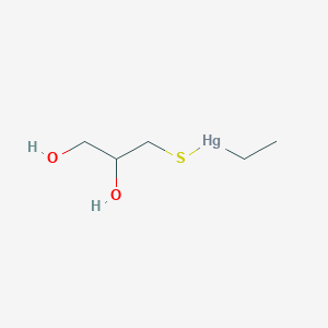 molecular formula C5H12HgO2S B1499279 Ethylmercury 2,3-dihydroxypropyl mercaptide CAS No. 2597-92-4