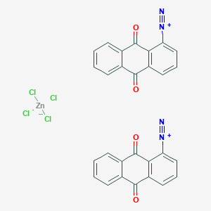 molecular formula C28H14Cl4N4O4Zn B1499281 Bis(9,10-dioxoanthracene-1-diazonium) tetrachlorozincate(2-) CAS No. 84195-93-7
