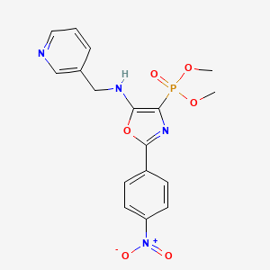 Dimethyl [2-(4-nitrophenyl)-5-{[(pyridin-3-YL)methyl]amino}-1,3-oxazol-4-YL]phosphonate