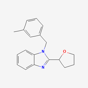 1-(3-methylbenzyl)-2-(tetrahydrofuran-2-yl)-1H-benzimidazole