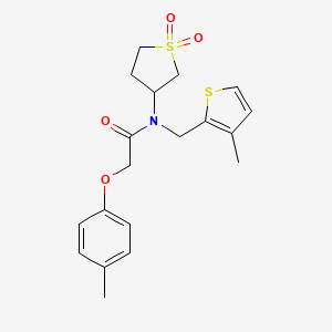 molecular formula C19H23NO4S2 B14992839 N-(1,1-dioxidotetrahydrothiophen-3-yl)-2-(4-methylphenoxy)-N-[(3-methylthiophen-2-yl)methyl]acetamide 