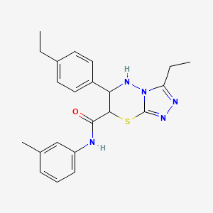 3-ethyl-6-(4-ethylphenyl)-N-(3-methylphenyl)-6,7-dihydro-5H-[1,2,4]triazolo[3,4-b][1,3,4]thiadiazine-7-carboxamide