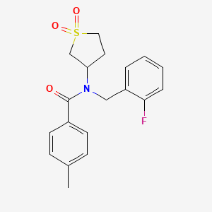 N-(1,1-dioxidotetrahydrothiophen-3-yl)-N-(2-fluorobenzyl)-4-methylbenzamide