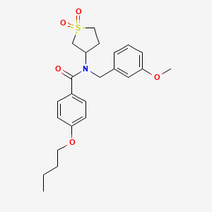 molecular formula C23H29NO5S B14992903 4-butoxy-N-(1,1-dioxidotetrahydrothiophen-3-yl)-N-(3-methoxybenzyl)benzamide 