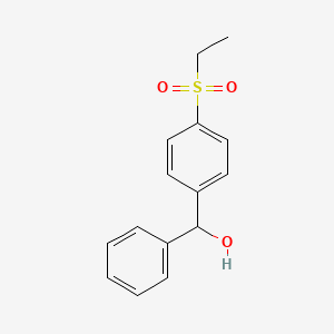 molecular formula C15H16O3S B1499294 4-(Ethylsulphonyl)benzhydryl alcohol CAS No. 94231-70-6