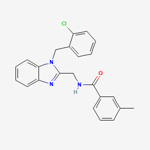 N-{[1-(2-chlorobenzyl)-1H-benzimidazol-2-yl]methyl}-3-methylbenzamide