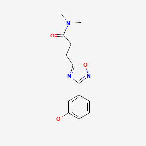 3-[3-(3-methoxyphenyl)-1,2,4-oxadiazol-5-yl]-N,N-dimethylpropanamide