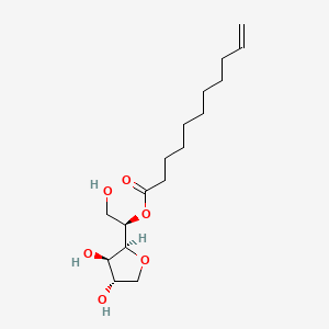 molecular formula C17H30O6 B1499302 Sorbitan, mono-10-undecenoate CAS No. 93963-92-9