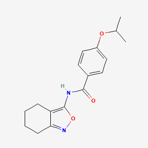 4-(propan-2-yloxy)-N-(4,5,6,7-tetrahydro-2,1-benzoxazol-3-yl)benzamide