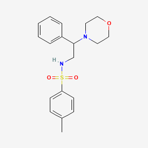 molecular formula C19H24N2O3S B14993042 4-methyl-N-[2-(morpholin-4-yl)-2-phenylethyl]benzenesulfonamide 