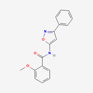 2-methoxy-N-(3-phenyl-1,2-oxazol-5-yl)benzamide