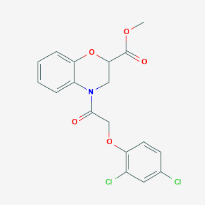 methyl 4-[(2,4-dichlorophenoxy)acetyl]-3,4-dihydro-2H-1,4-benzoxazine-2-carboxylate